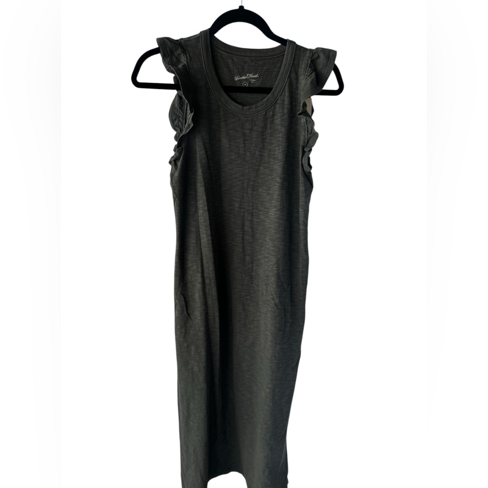 Universal Thread Charcoal Midi Dress 100% Cotton - Picture 3 of 8